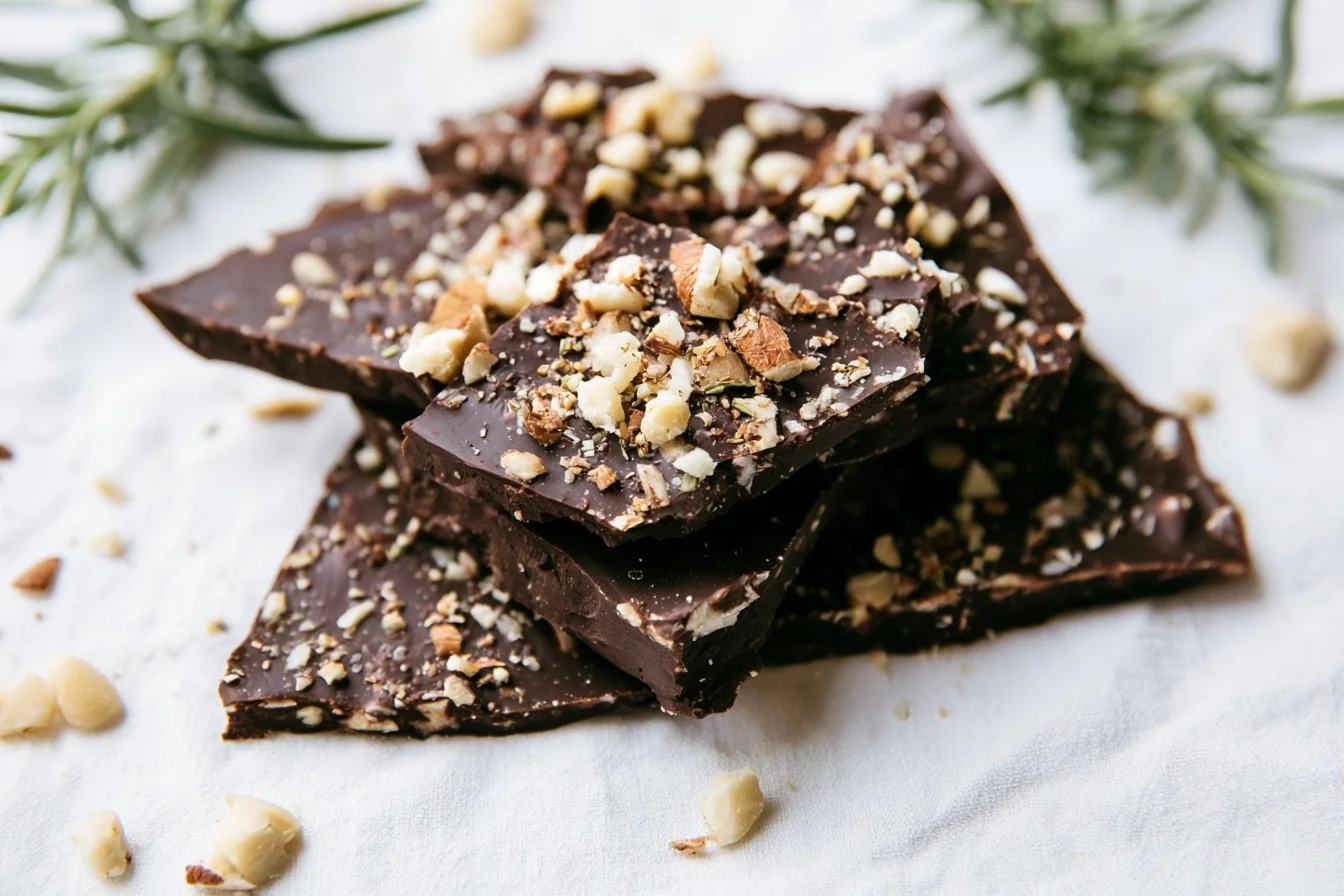 Keto Dark Chocolate Bark: Easy No-Bake Low-Carb Treat