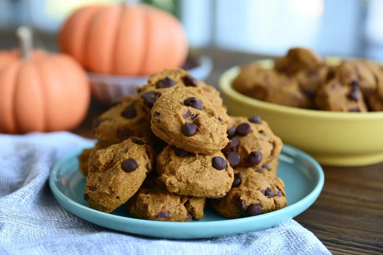 Keto Pumpkin Chocolate Chip Cookies