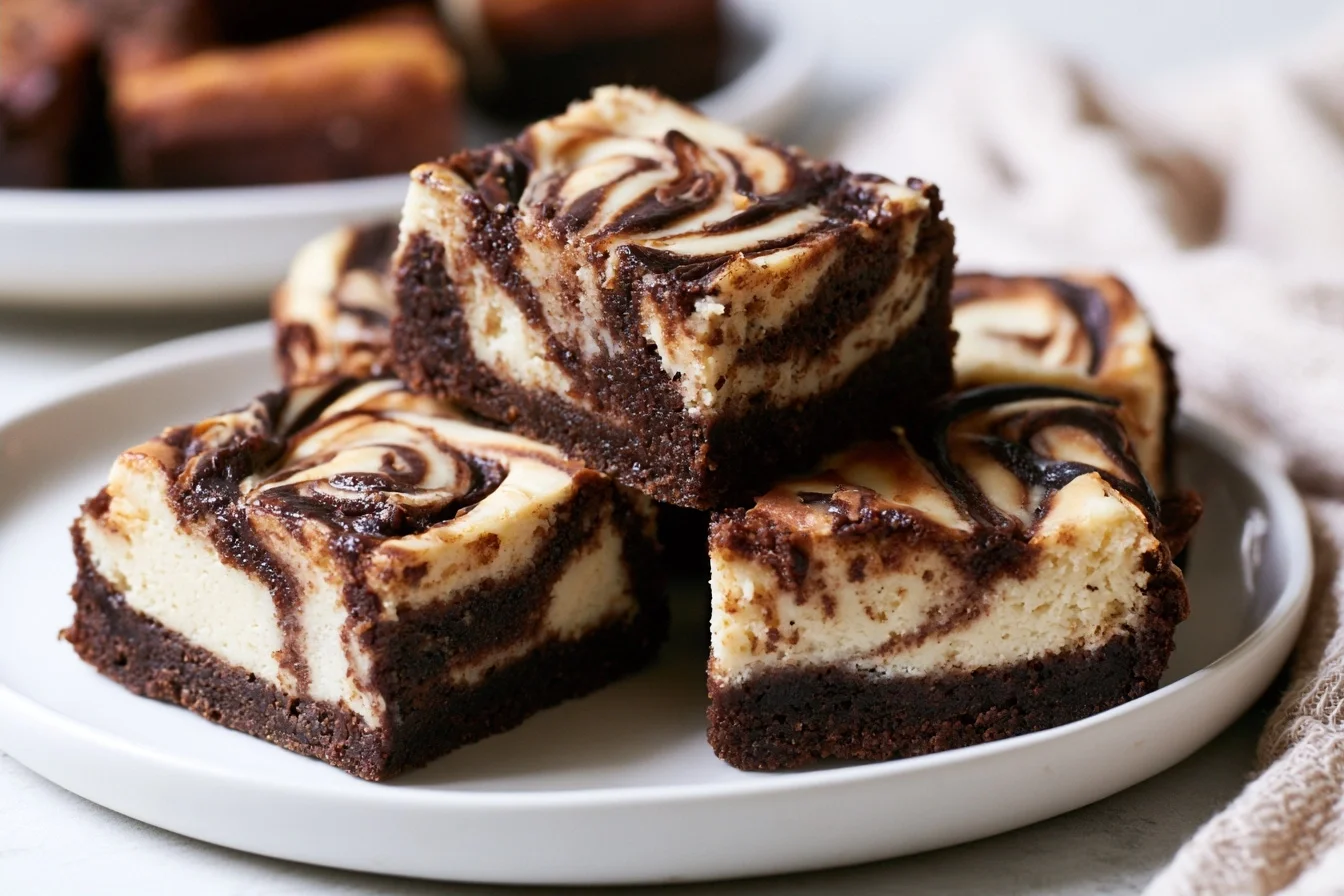 Keto Cheesecake Swirl Brownies