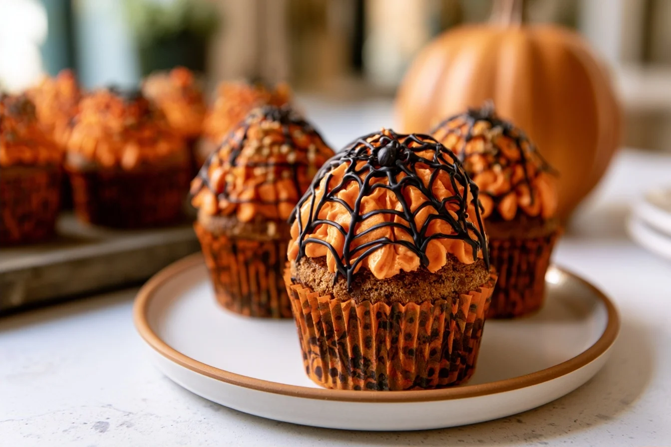Keto Halloween Cupcakes