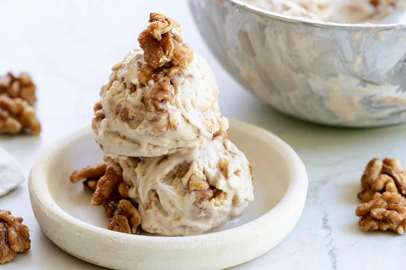 Keto Maple Walnut Ice Cream That Tastes Like the Real Thing