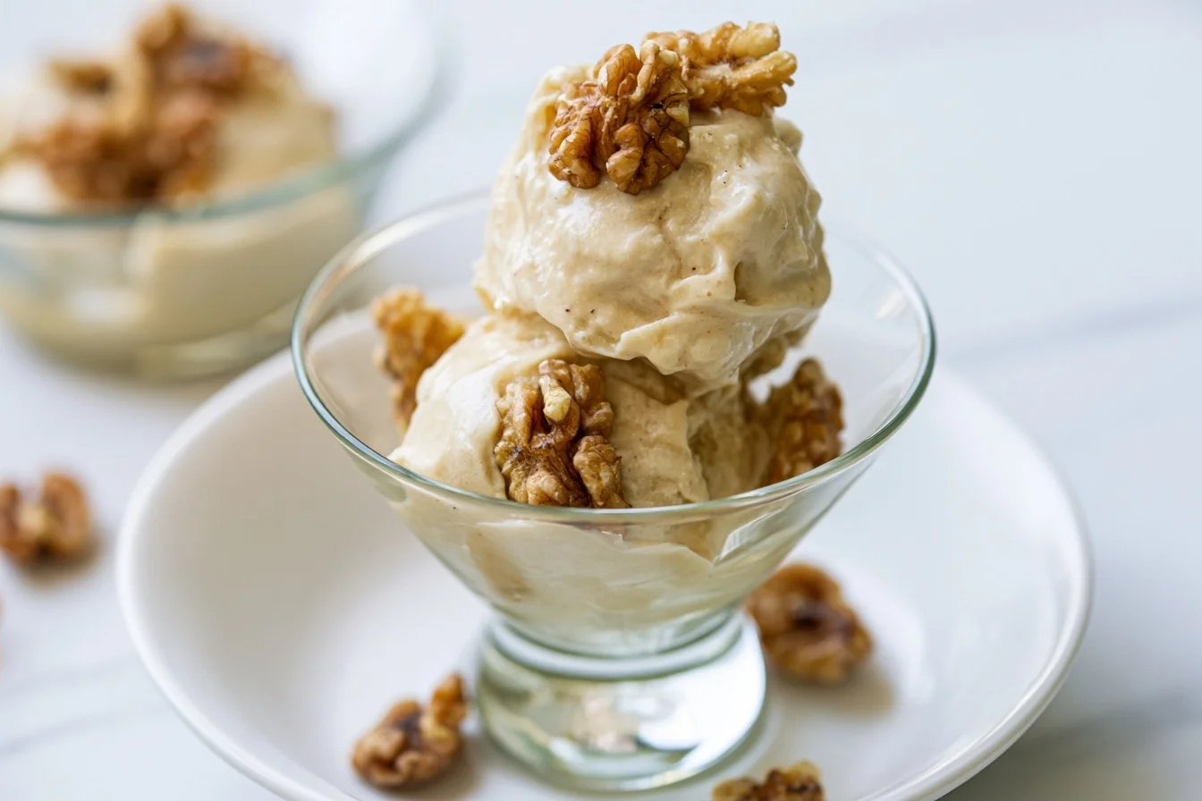 Keto Maple Walnut Ice Cream