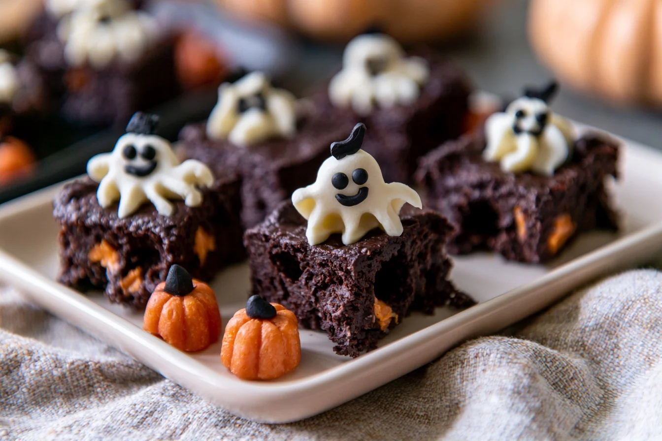 Keto Halloween Brownies