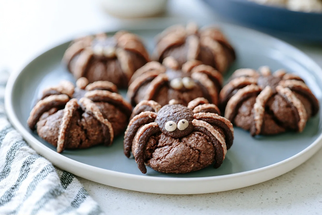 Keto Chocolate Spider Cookies for a Spooky Halloween Treat