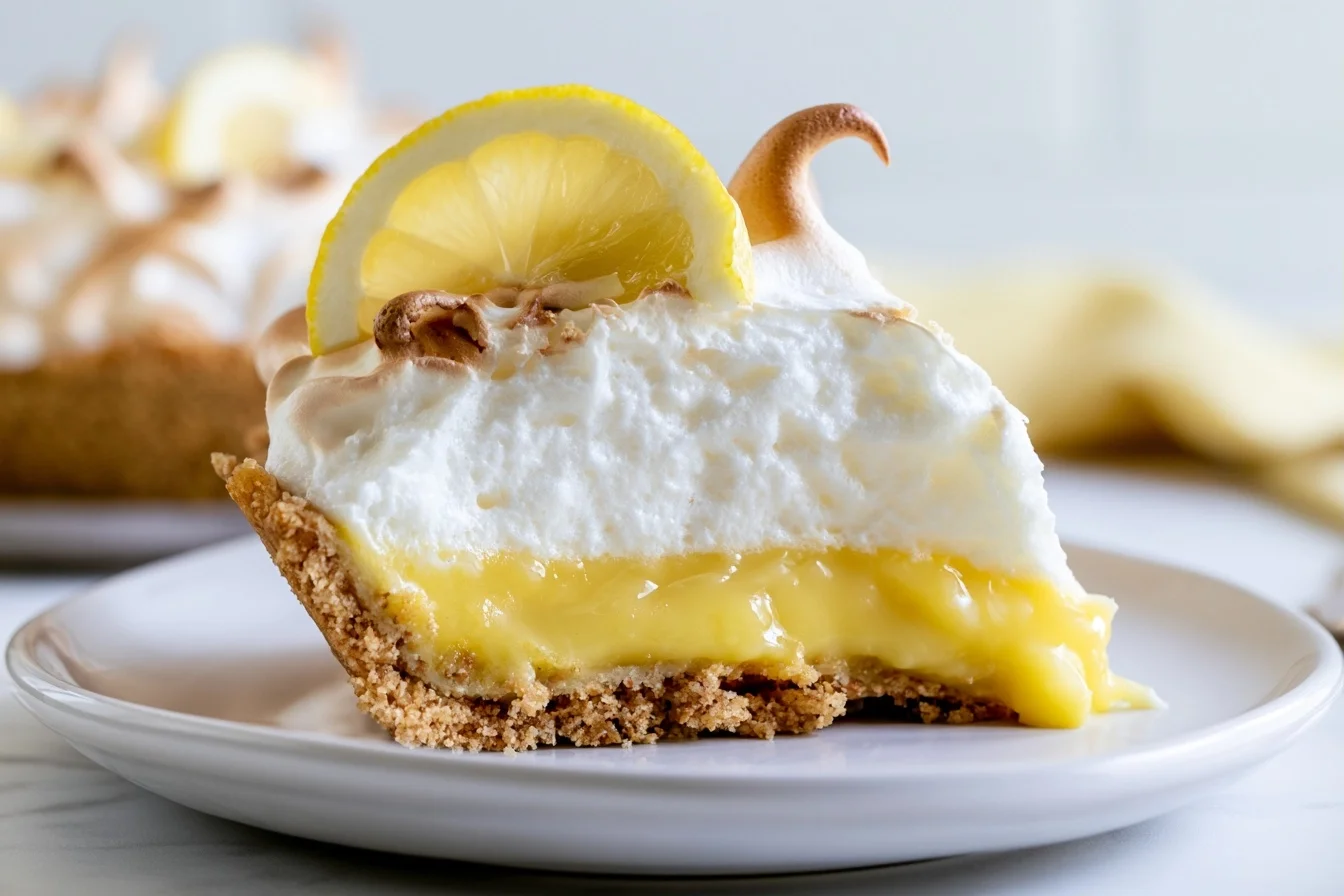 Keto Lemon Meringue Pie with Fluffy Cloud Topping