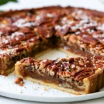 keto bourbon pecan tart